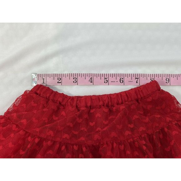 Girls Red Ruffles Skirt 2T Full Circle Great Christmas Party Skirt Old Navy - Picture 5 of 6